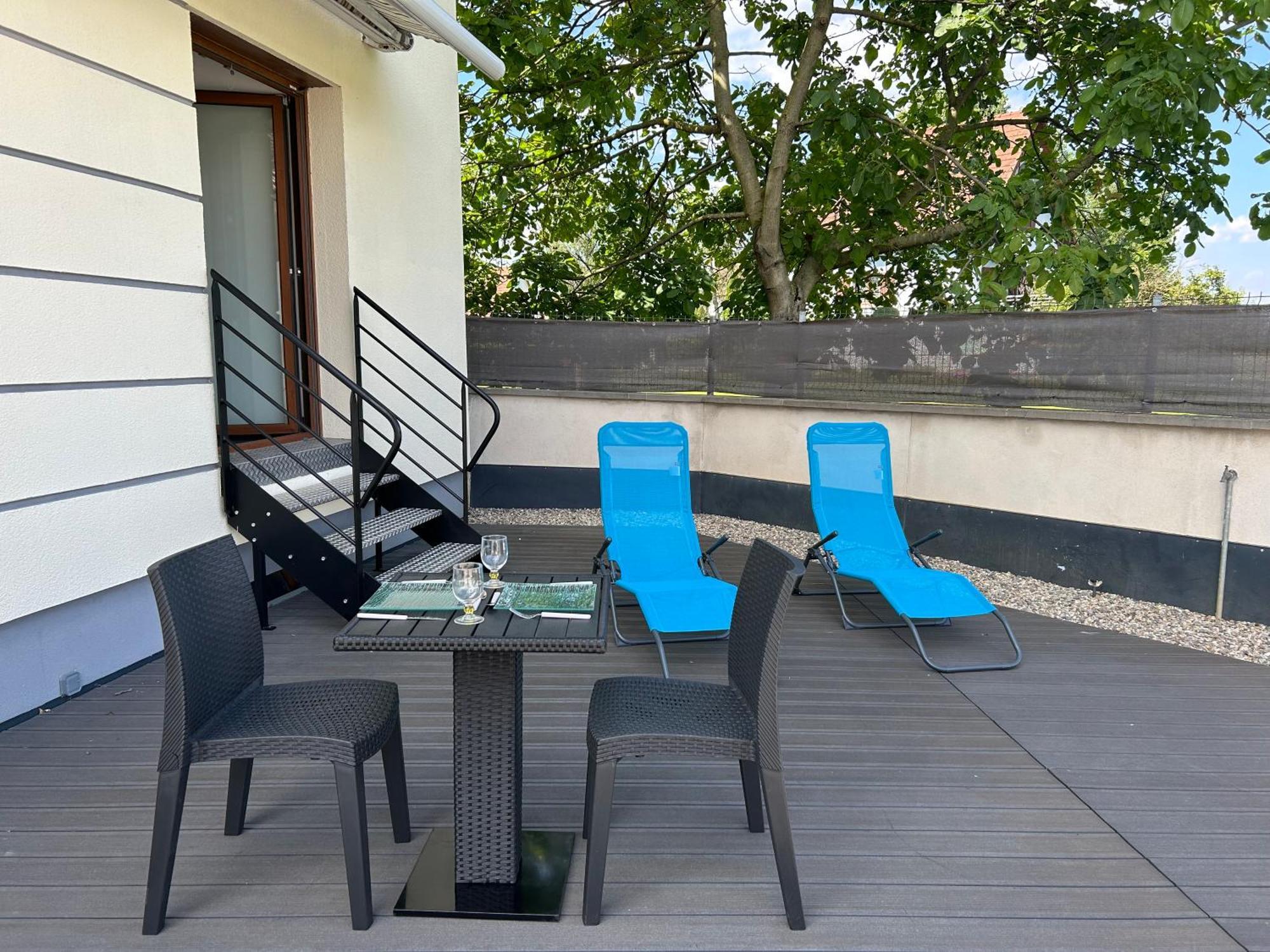 Charmant Studio Avec Terrasse Ebersheim Esterno foto